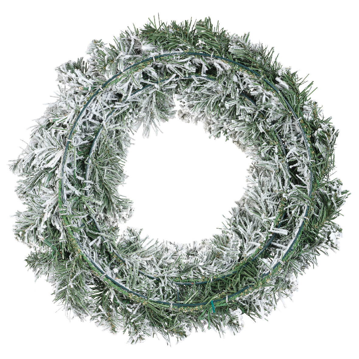 Pre Lit Snowy Imperial Wreath 60cm