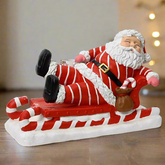 Santa on Sleigh Christmas Tree Base