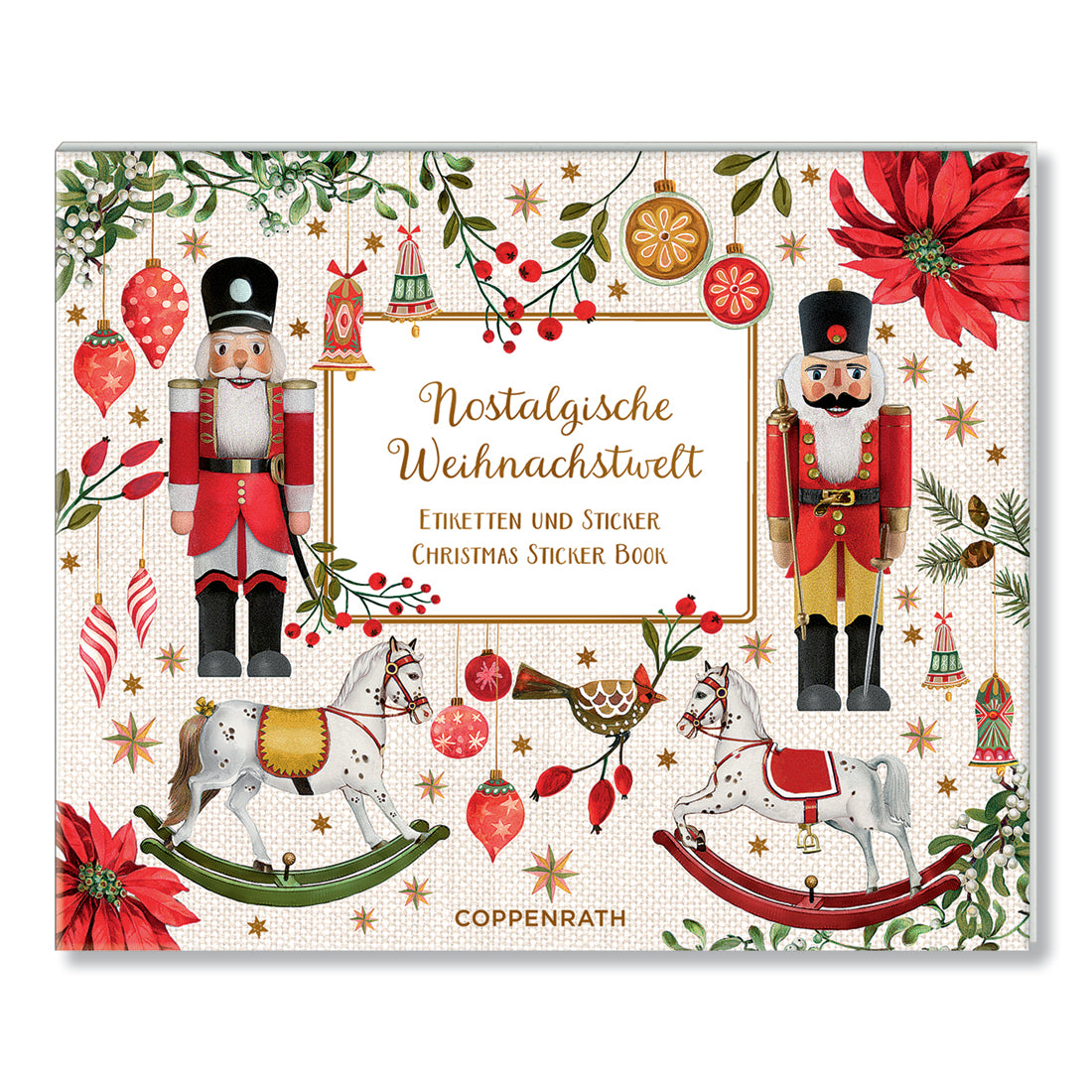 Coppenrath Nutcracker Christmas Sticker Book with Gold Foiling