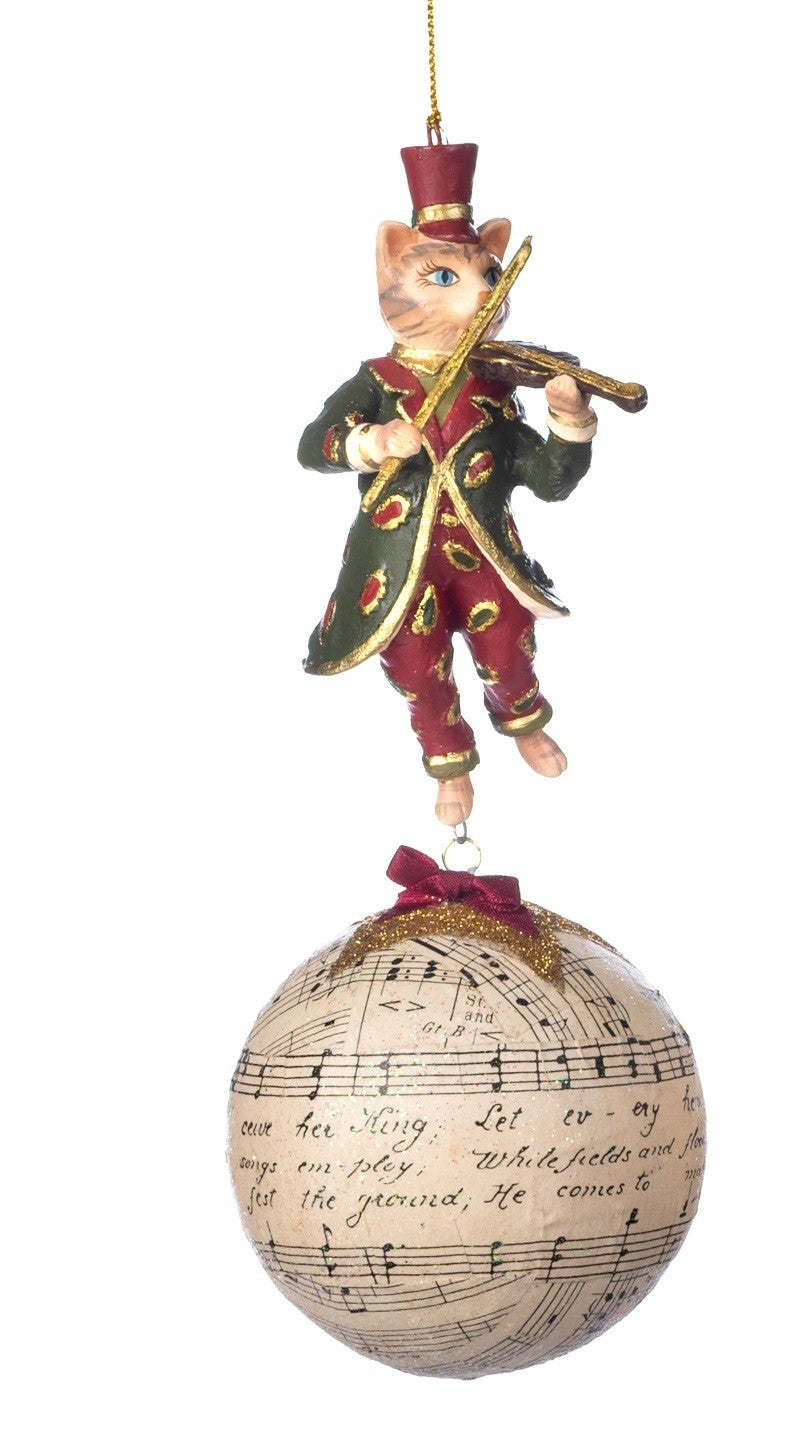 Goodwill Parade Musical Cat Christmas Ornament