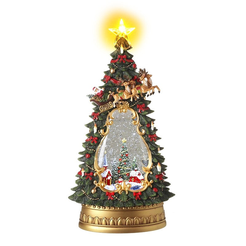 Christmas Tree Water Spinner Lantern