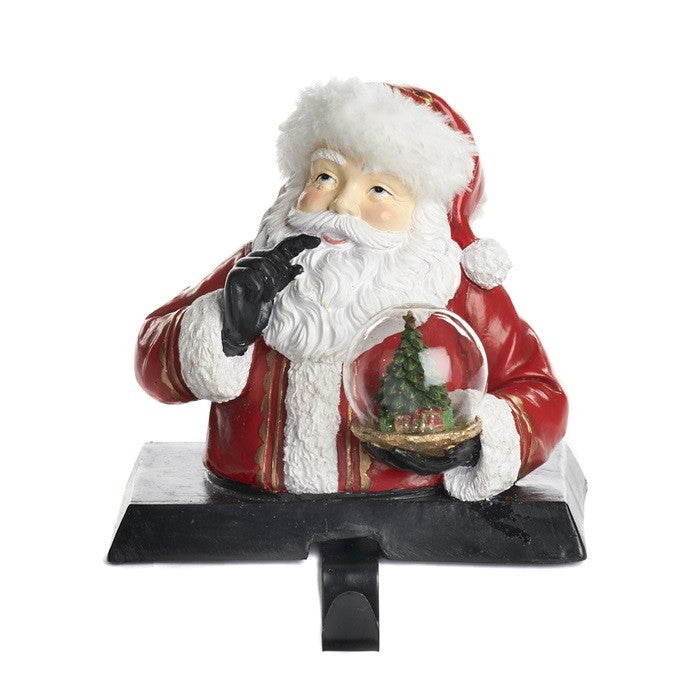 Goodwill Santa with Snow Globe Stocking Hanger Love Christmas Shop