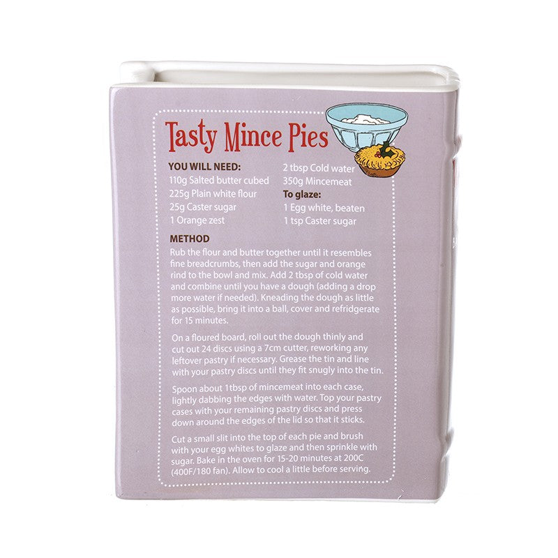 A Tasty Winter's Tale Cookbook Christmas Vase