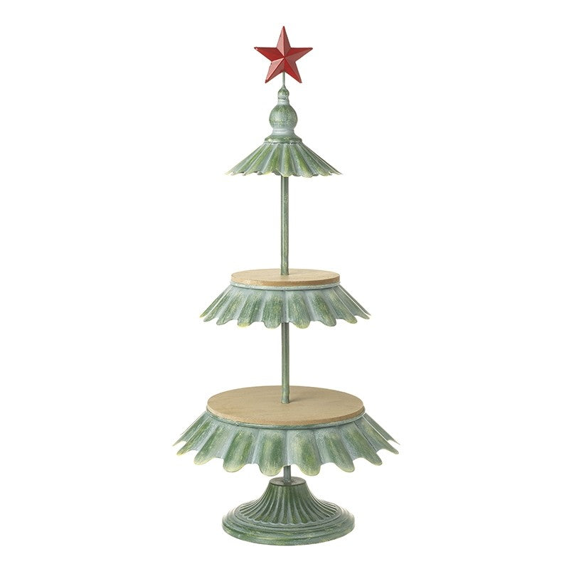 Vintage Style Christmas Tree Cake Stand