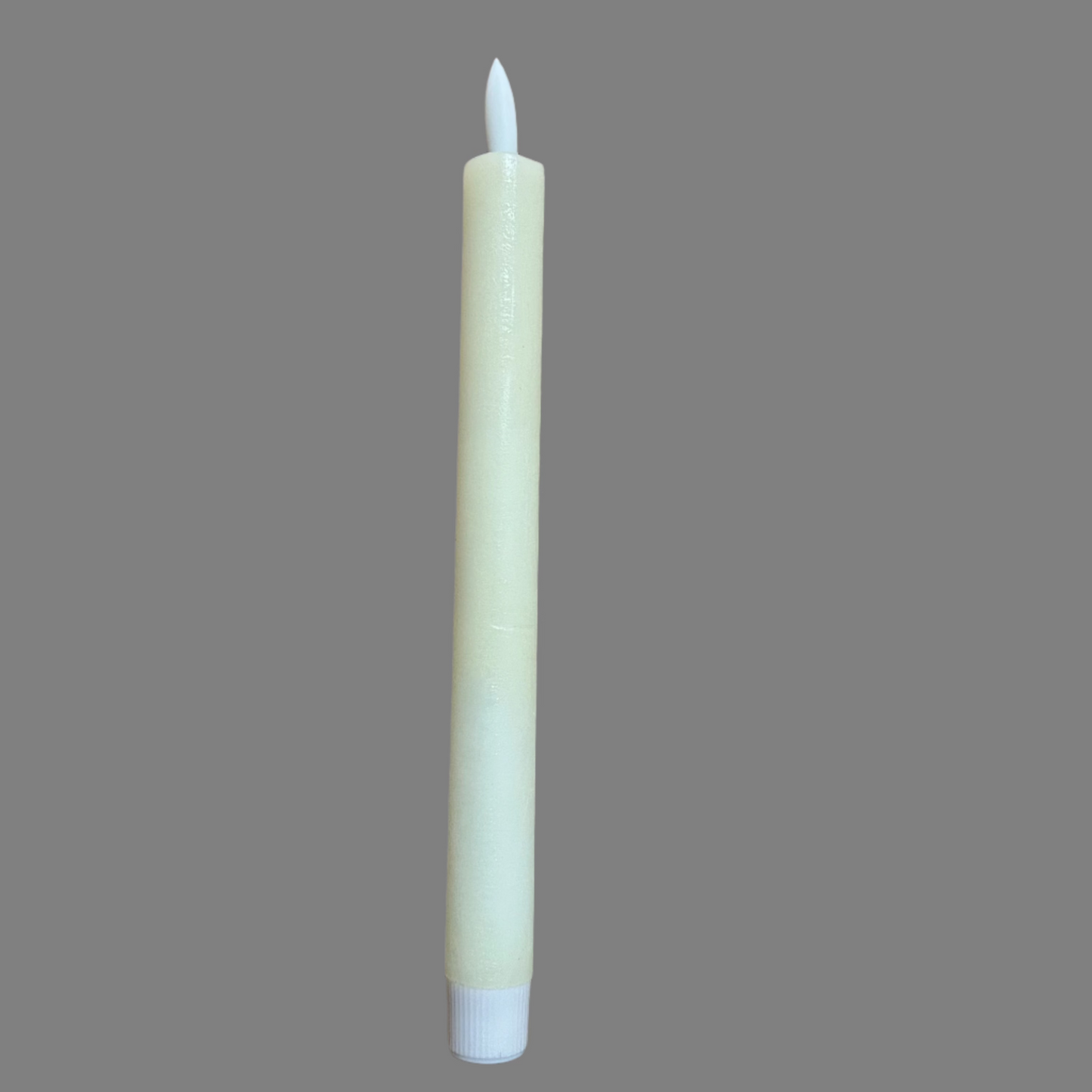 Cream Wax LED Christmas Dinner Candle 22cm