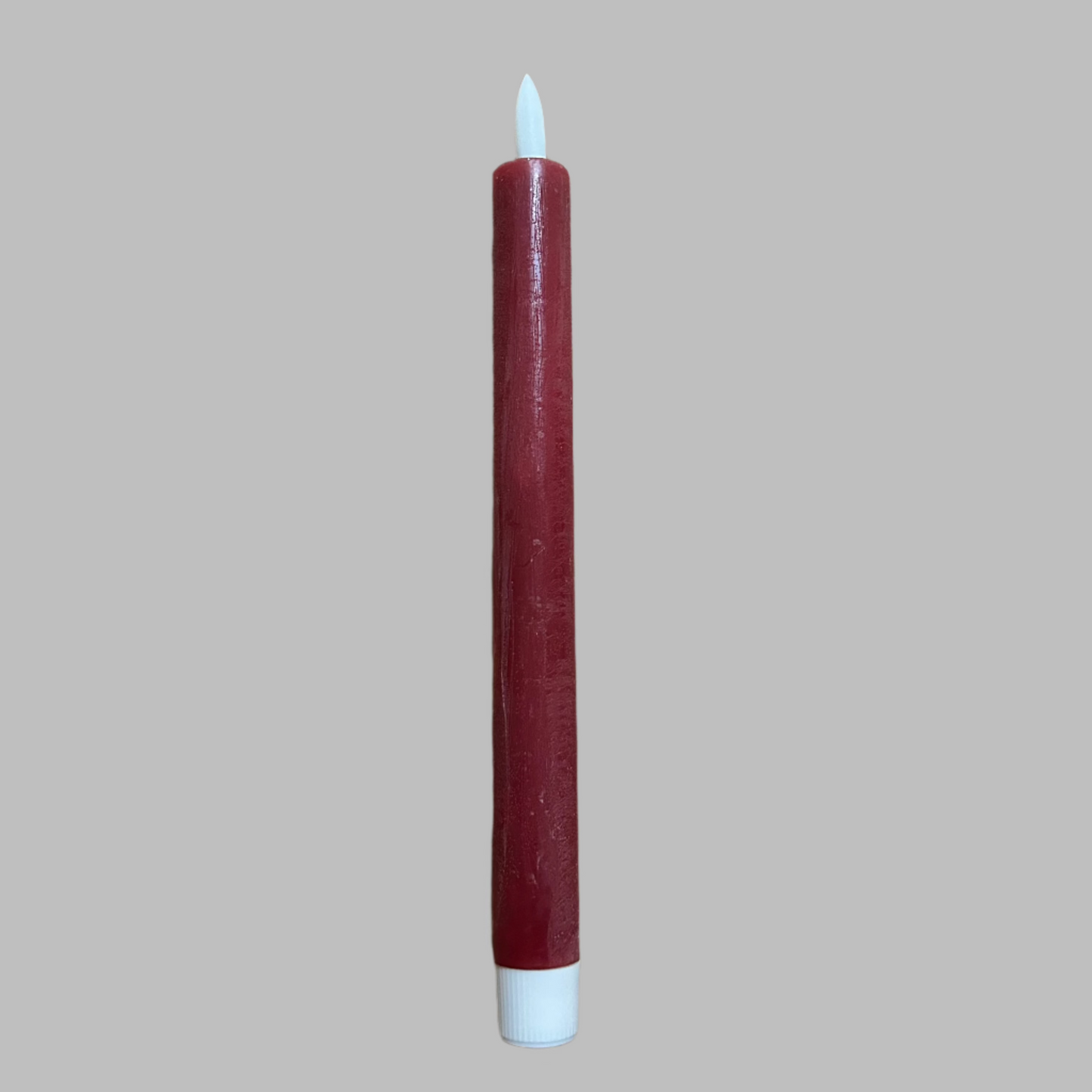 Red Wax LED Christmas Dinner Candle 22cm