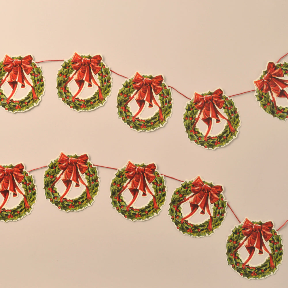 Christmas Wreath Paper Garland
