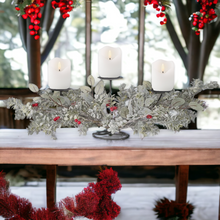 Load image into Gallery viewer, Christmas Eucalyptus Candle Centrepiece
