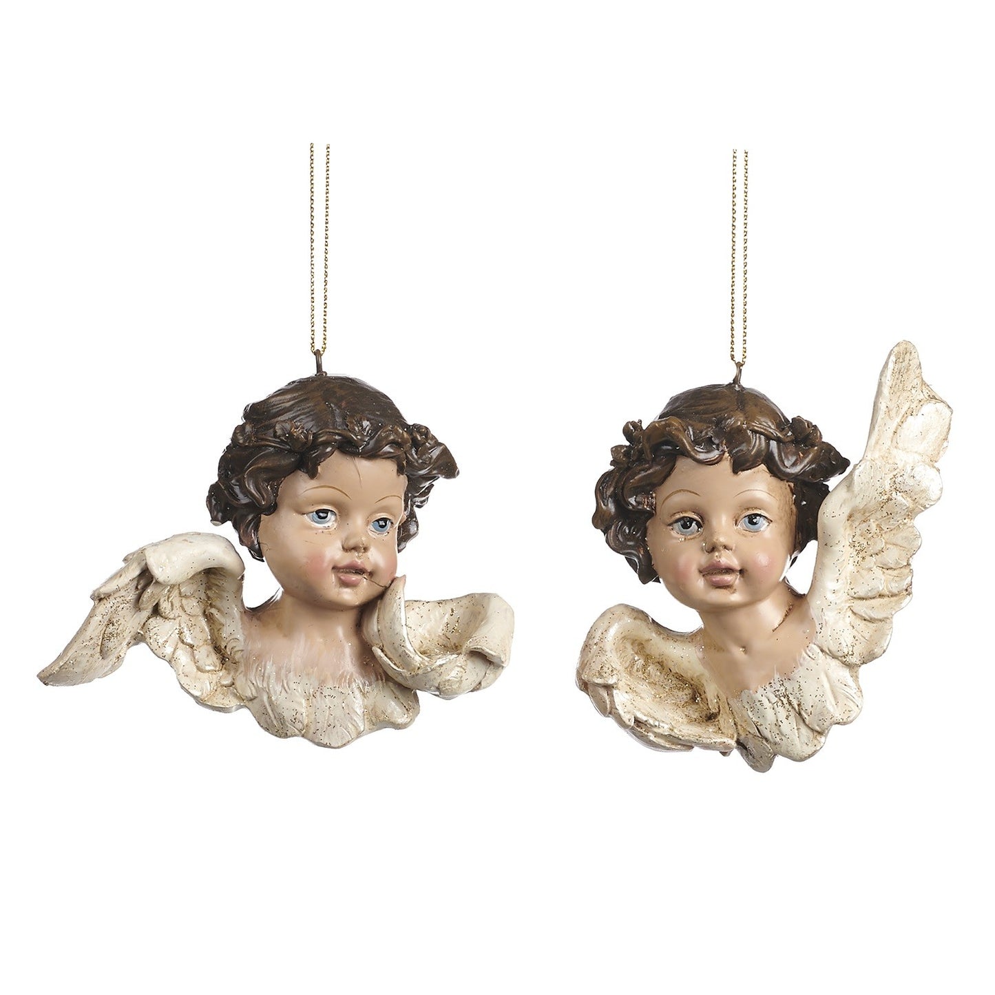 Goodwill Cream Cherub Head Ornaments