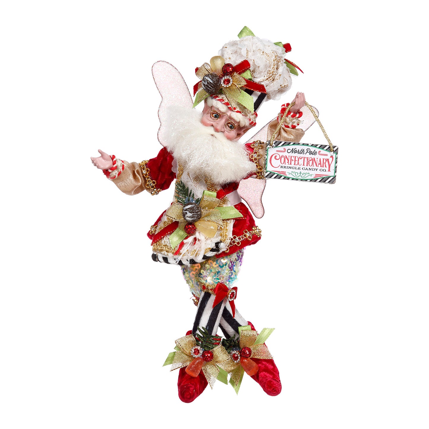 Mark Roberts Candymaker Santa Fairy Christmas Decoration