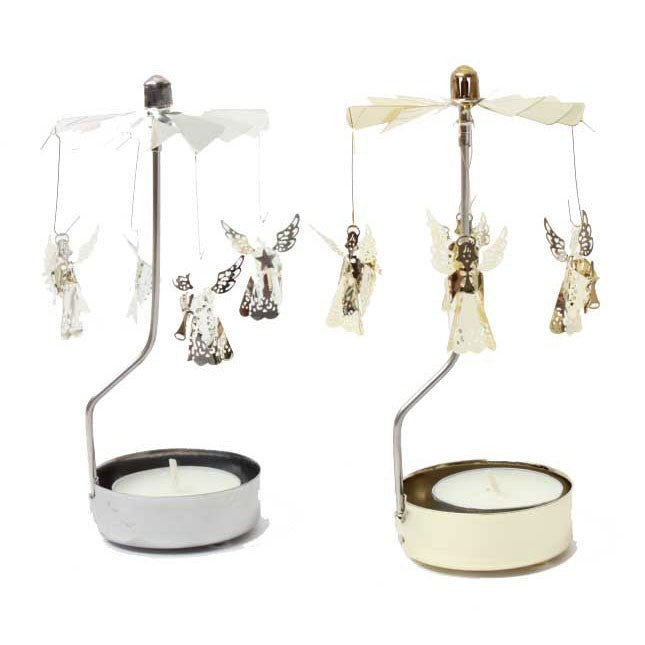 Traditional Christmas Angel Tea Light Spinner