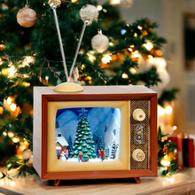 Load image into Gallery viewer, Christmas LED Lit Musical Tree Scene TV Music Box
