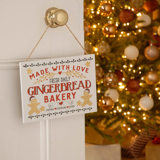Gingerbread Bakery Christmas Sign