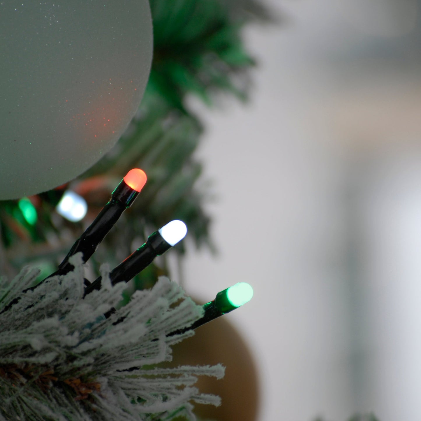 1000 Red White And Green Glow Worm Christmas Lights