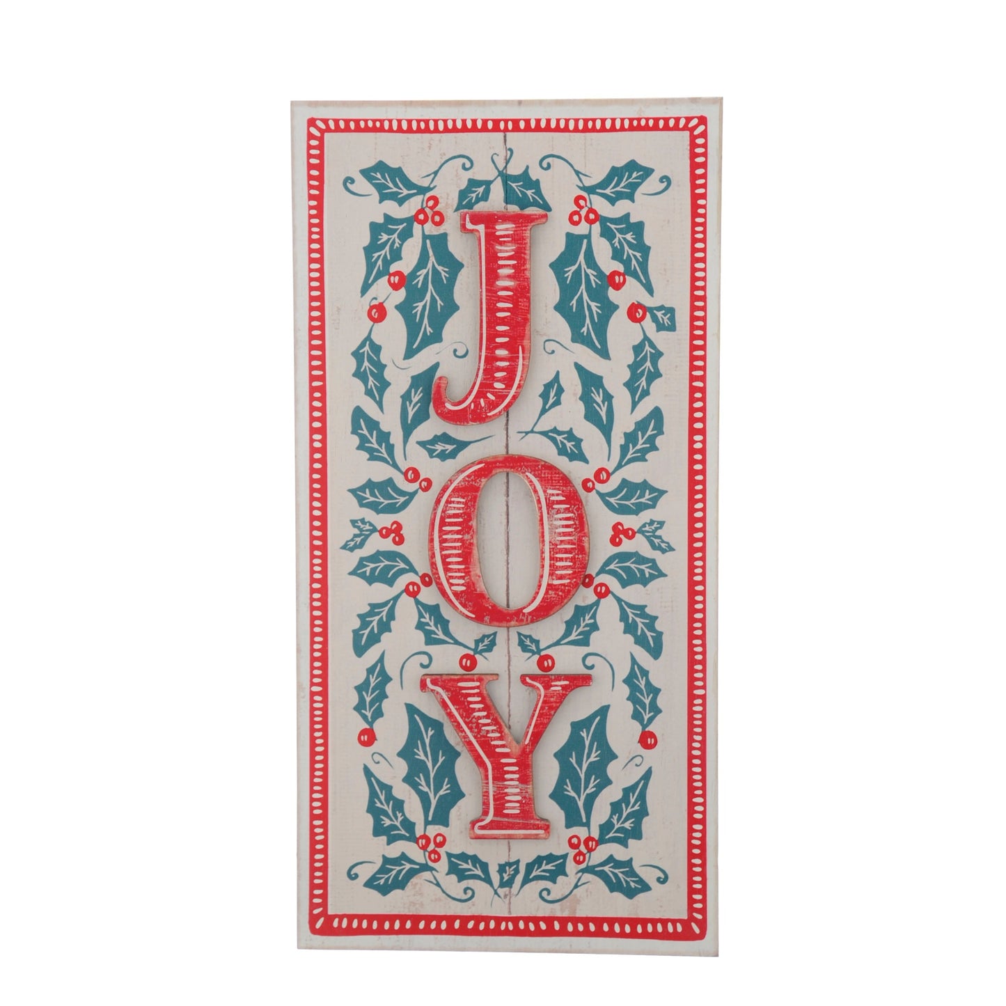Vintage Style Joy Christmas Sign
