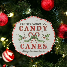Load image into Gallery viewer, Candy Canes Metal Sign
