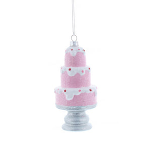 Pink 3 Tiered Cake on Stand Hanging Decoration