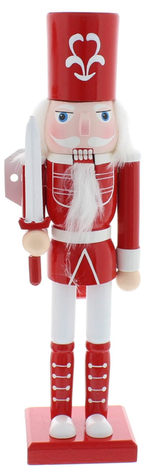 Red and White Nutcracker Christmas Ornament 31cm