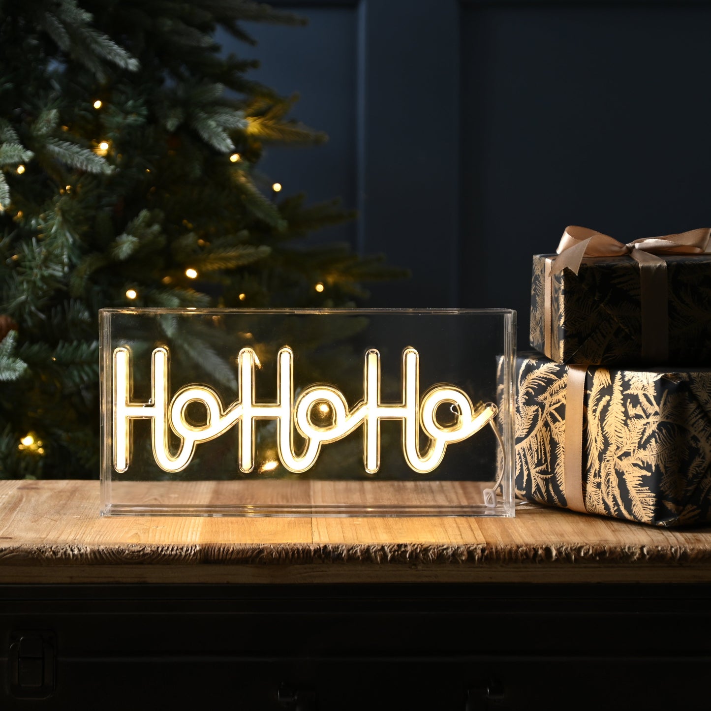 ho ho ho luminated neon flex sign