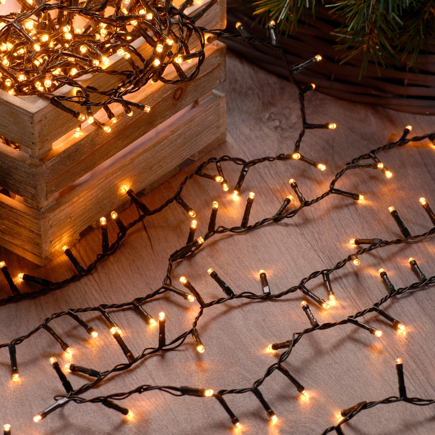 Festive 3000 Firefly Christmas Lights Warm White
