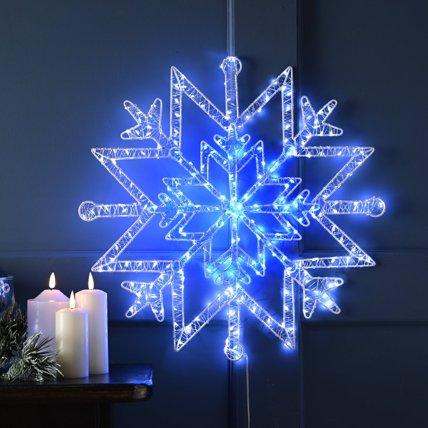 Snowflake Dewdrop Wall Light 50cm