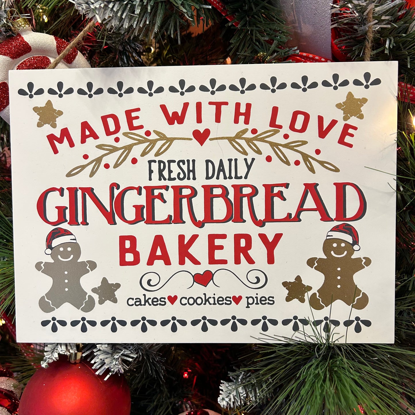 Gingerbread Bakery Christmas Sign