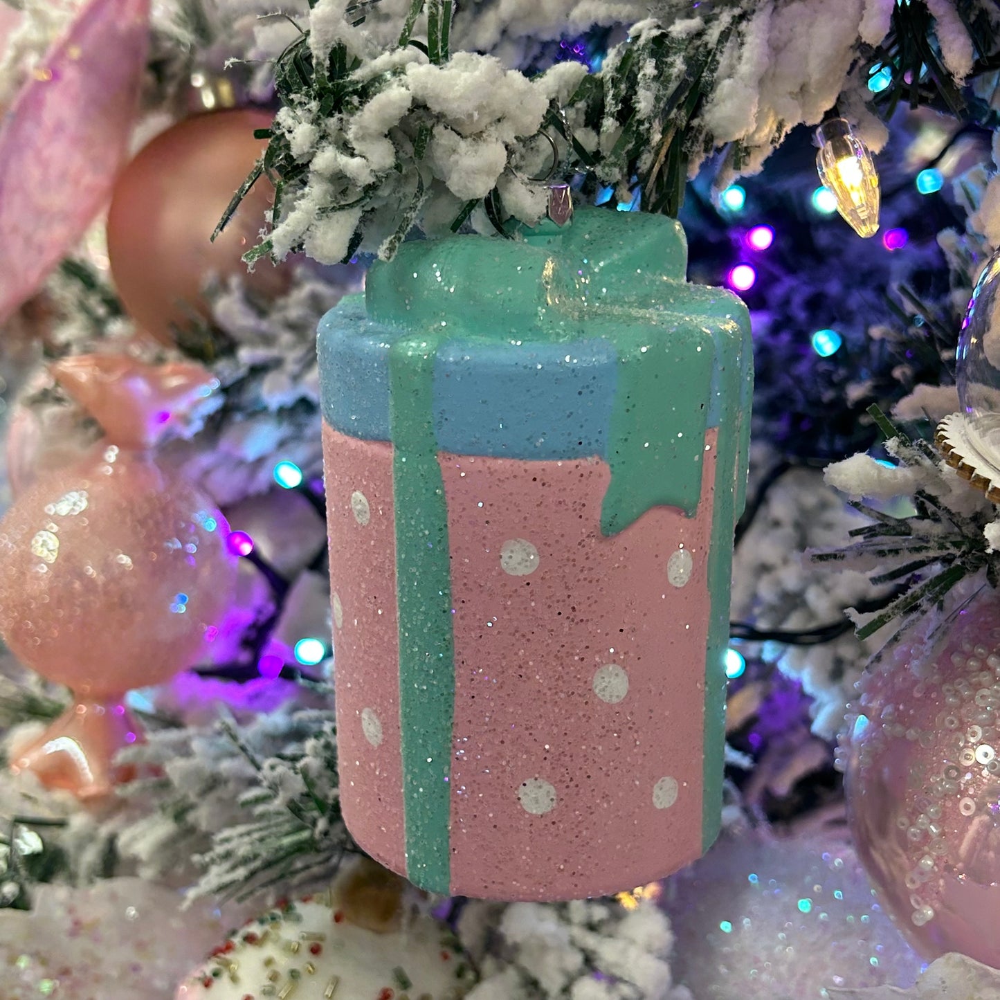 Pastel Present Hanging Christmas Decoration
