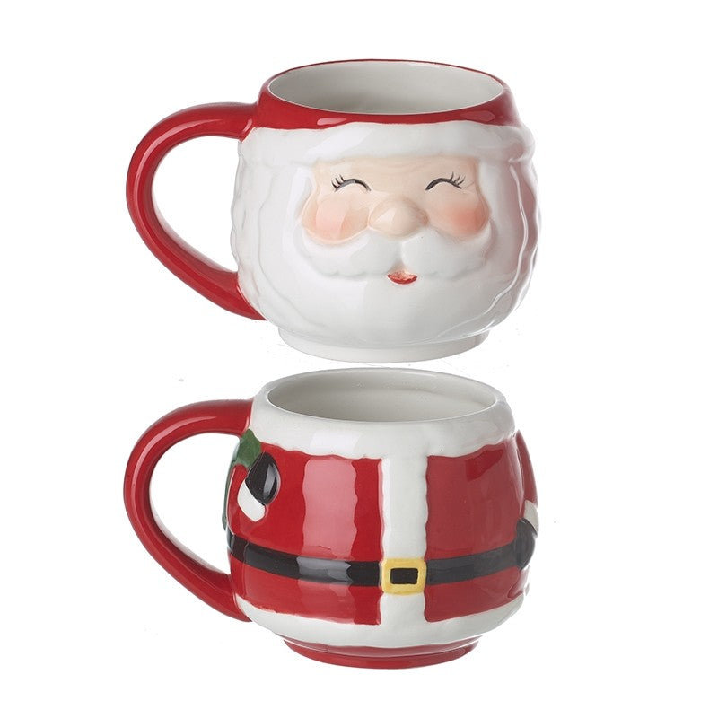 Jolly Santa Christmas Mug Set