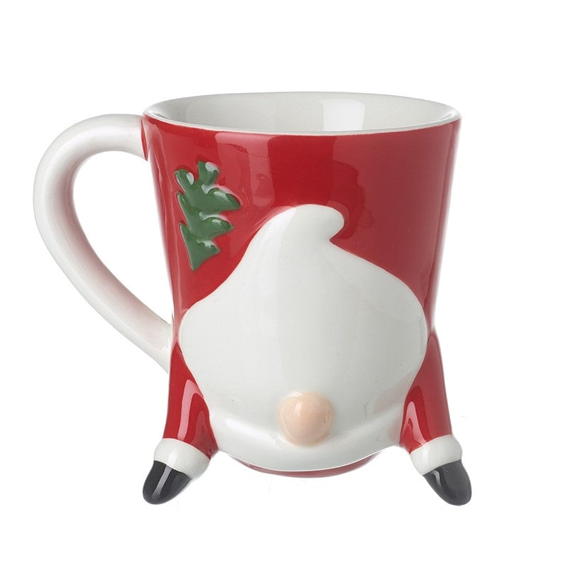 Upside Down Santa Christmas Mug