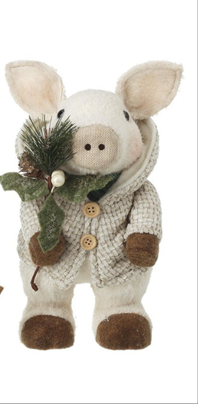 Festive Pig Ornament