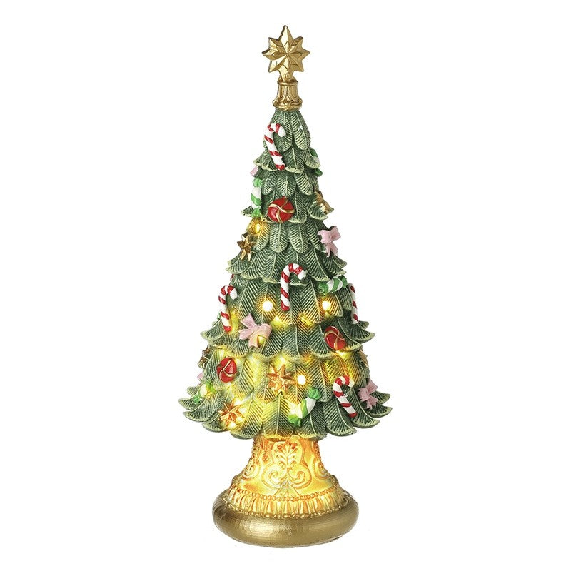 Christmas Tree with Gold Star Ornament 34cm