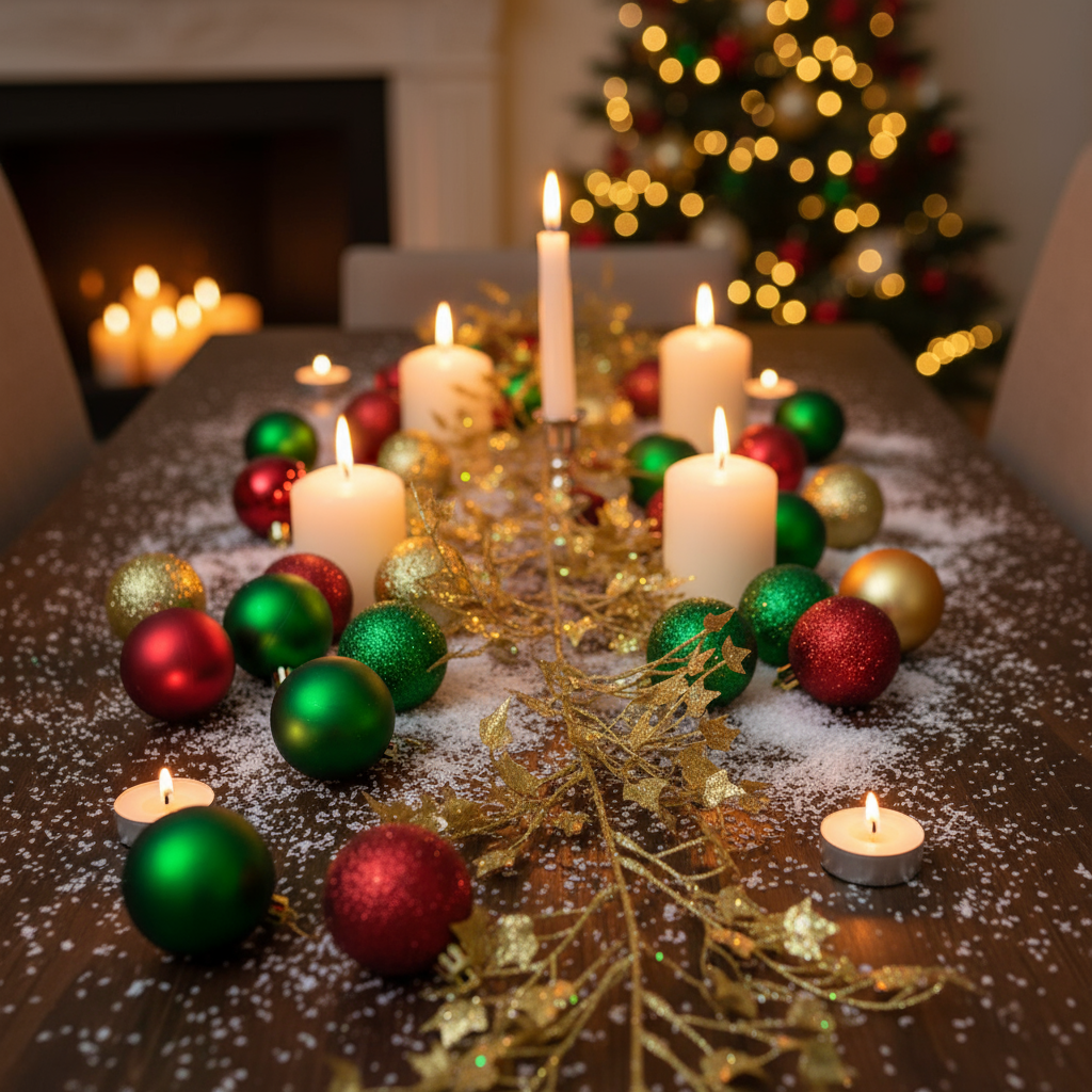 Gold Glitter Ivy Christmas Garland 180cm