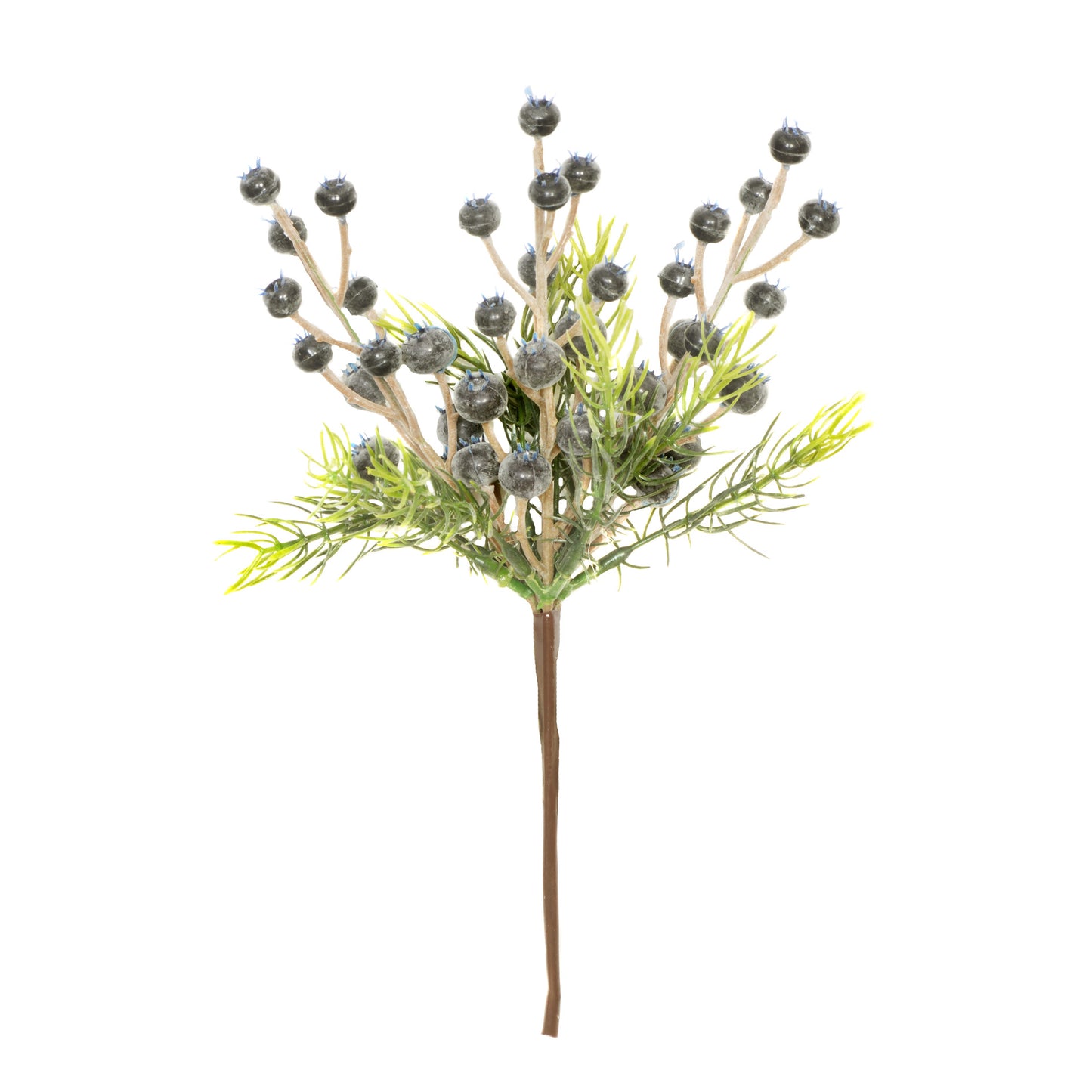 Blue Berry Christmas Pick 22cm