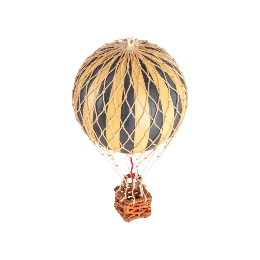 Floating the Skies Black Stripe Hot Air Balloon Decoration