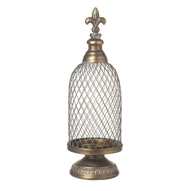 Metal Mesh Christmas Candle Holder