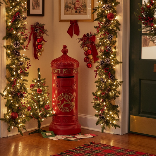 Christmas Post Box Large Decoration