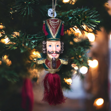 Load image into Gallery viewer, Christmas Nutcracker Bust And Tassel Hanging Decoration
