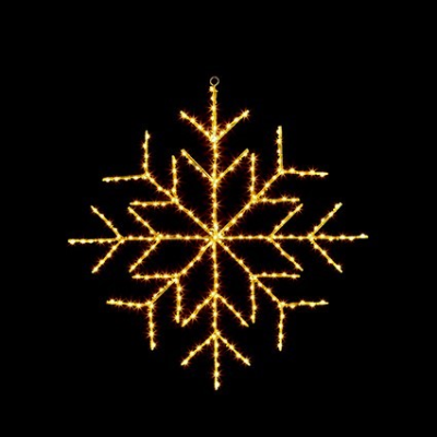 Twinkling Flexibright Warm White LED Snowflake Christmas Display Decoration