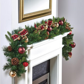 Red Dressed Garland 1.8m