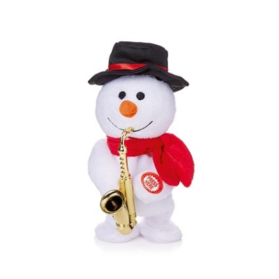 Dancing Musical Snowman with Saxophone
