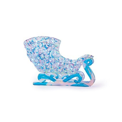 Lit Iridescent Twist Sleigh and Reindeer