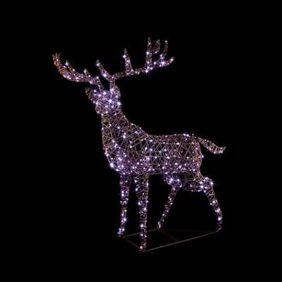 Brown Rattan Standing Stag