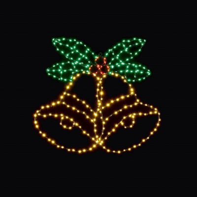 Twinkling Flexibright Bells and Holly