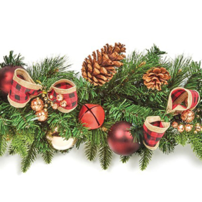 Red Dressed Garland 1.8m