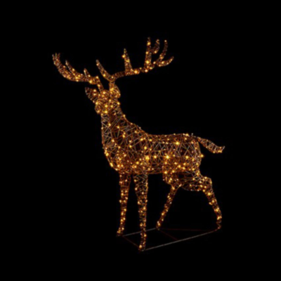 Brown Rattan Standing Stag