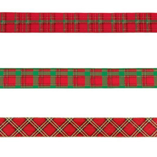 Red Plaid Ribbon 6cm x 5m