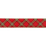 Red Plaid Ribbon 6cm x 5m
