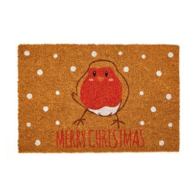 Robin Design Christmas Door Mat