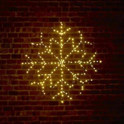 Twinkling Flexibright Warm White LED Snowflake Christmas Display Decoration