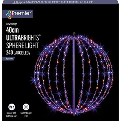 Rainbow LED Ultrabrights Sphere Light 40cm